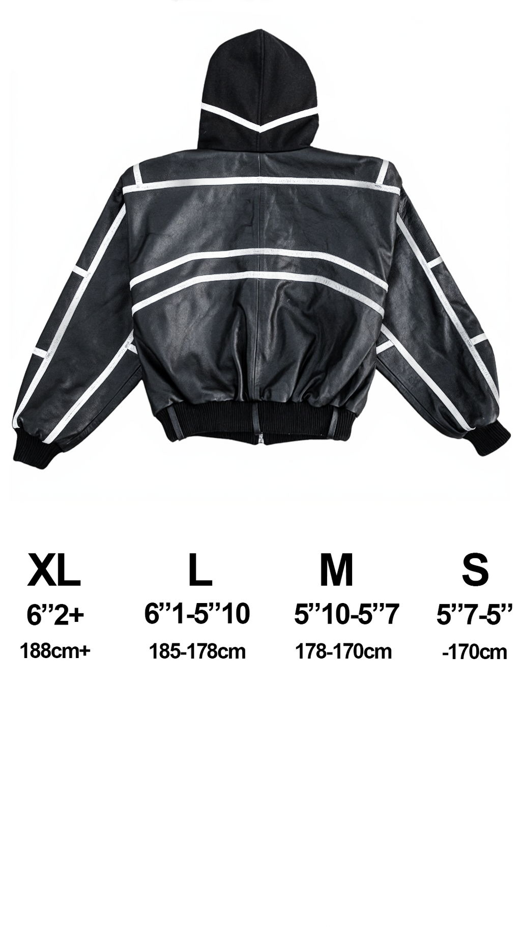 "PRYZM" WHITE LEATHER BOMBER