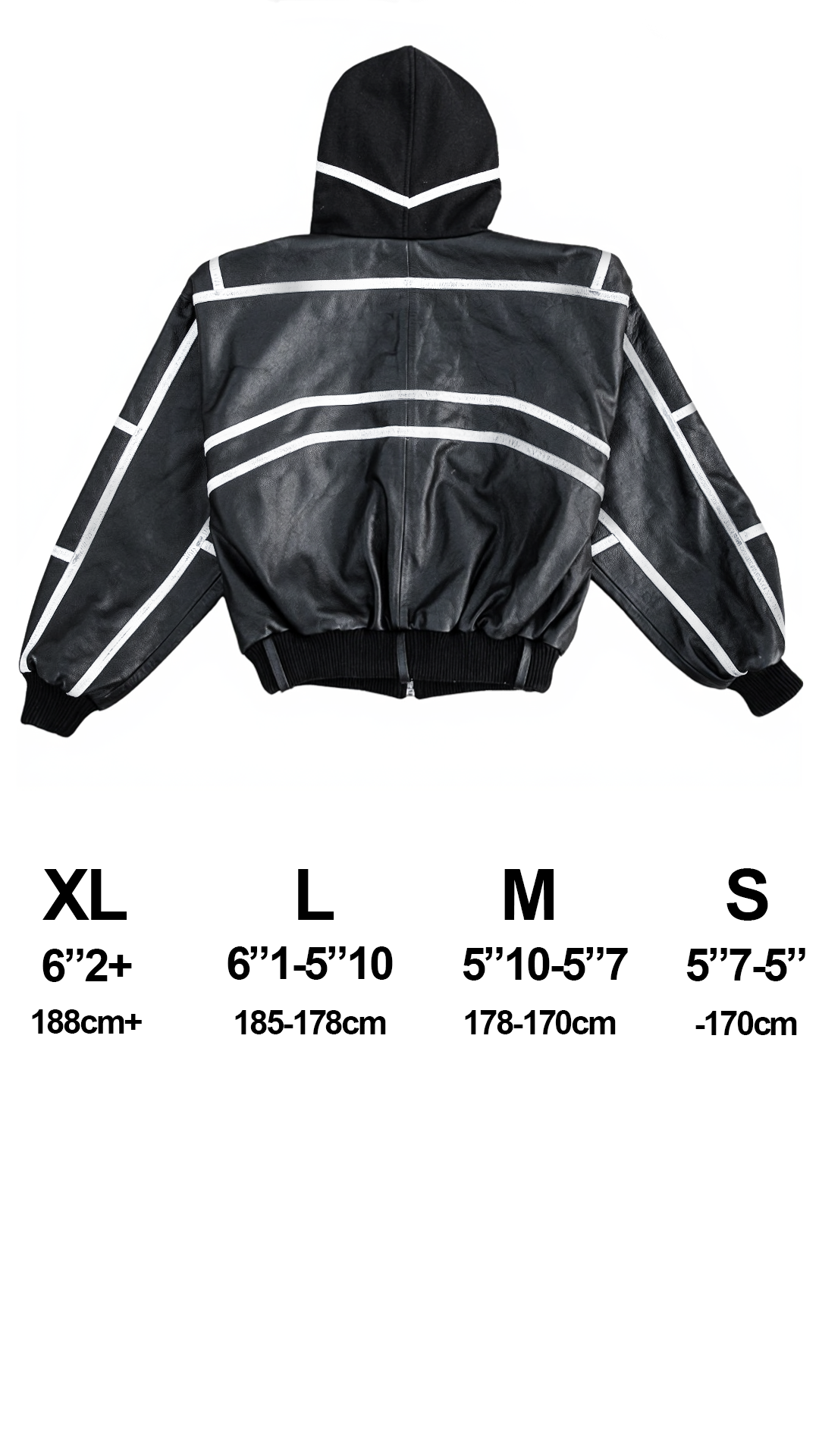 "PRYZM" WHITE LEATHER BOMBER