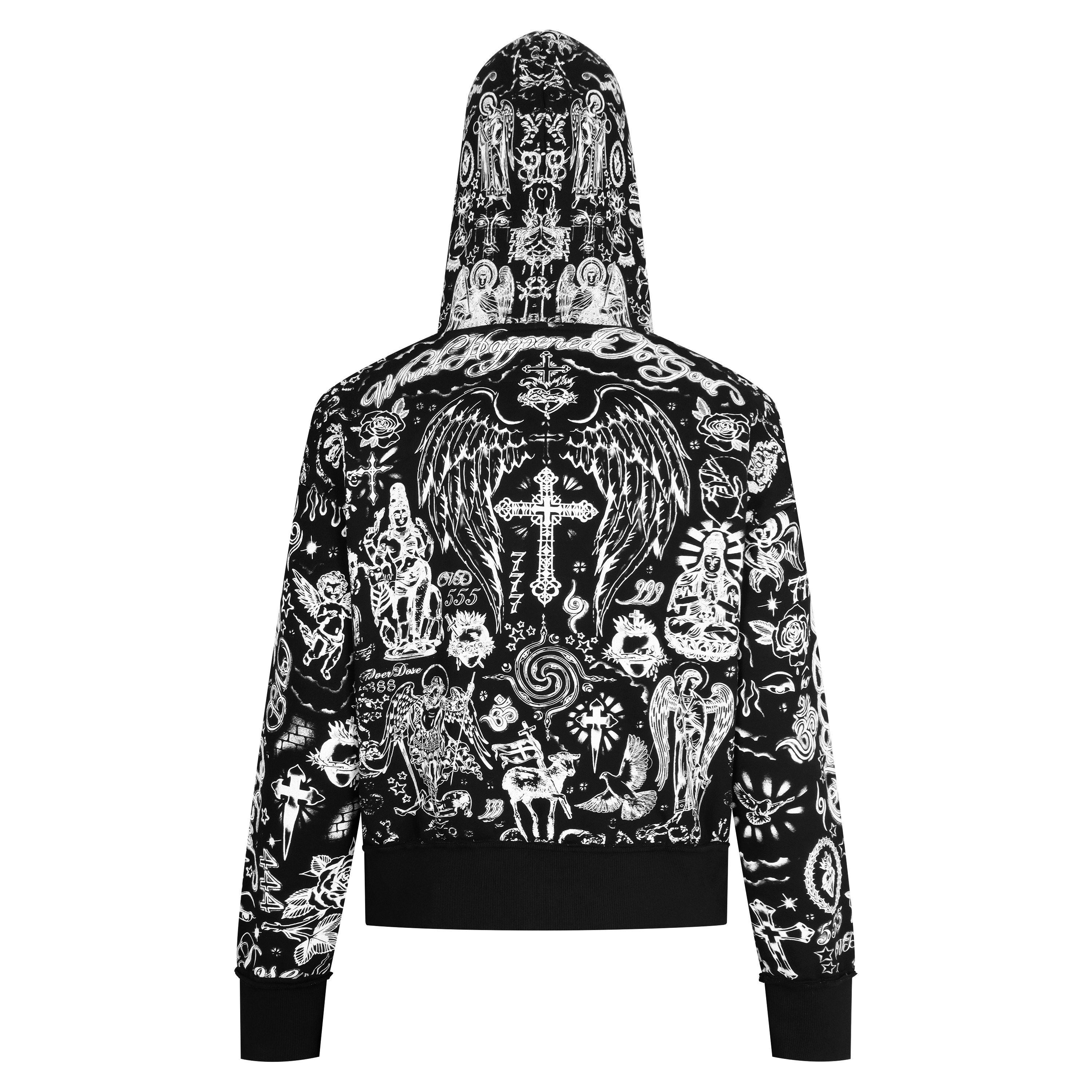 TATTOO MIDNIGHT ZIP UP HOODIE