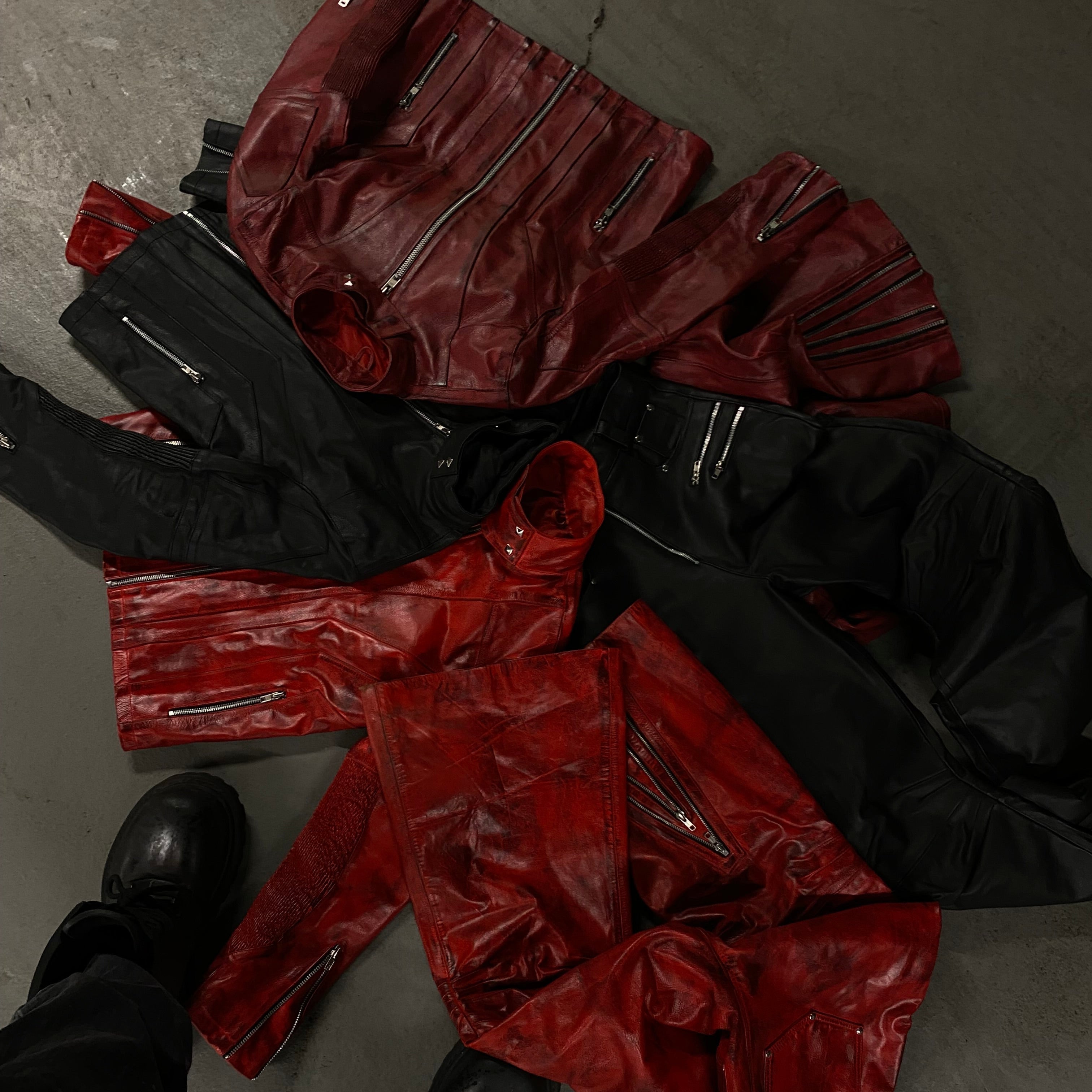 "SLATE" LEATHER PANTS