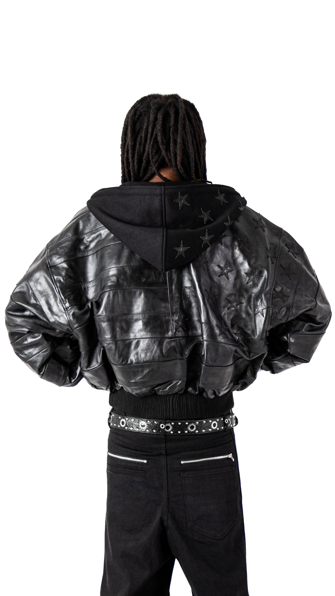 "BLKAMERIKA" LEATHER BOMBER