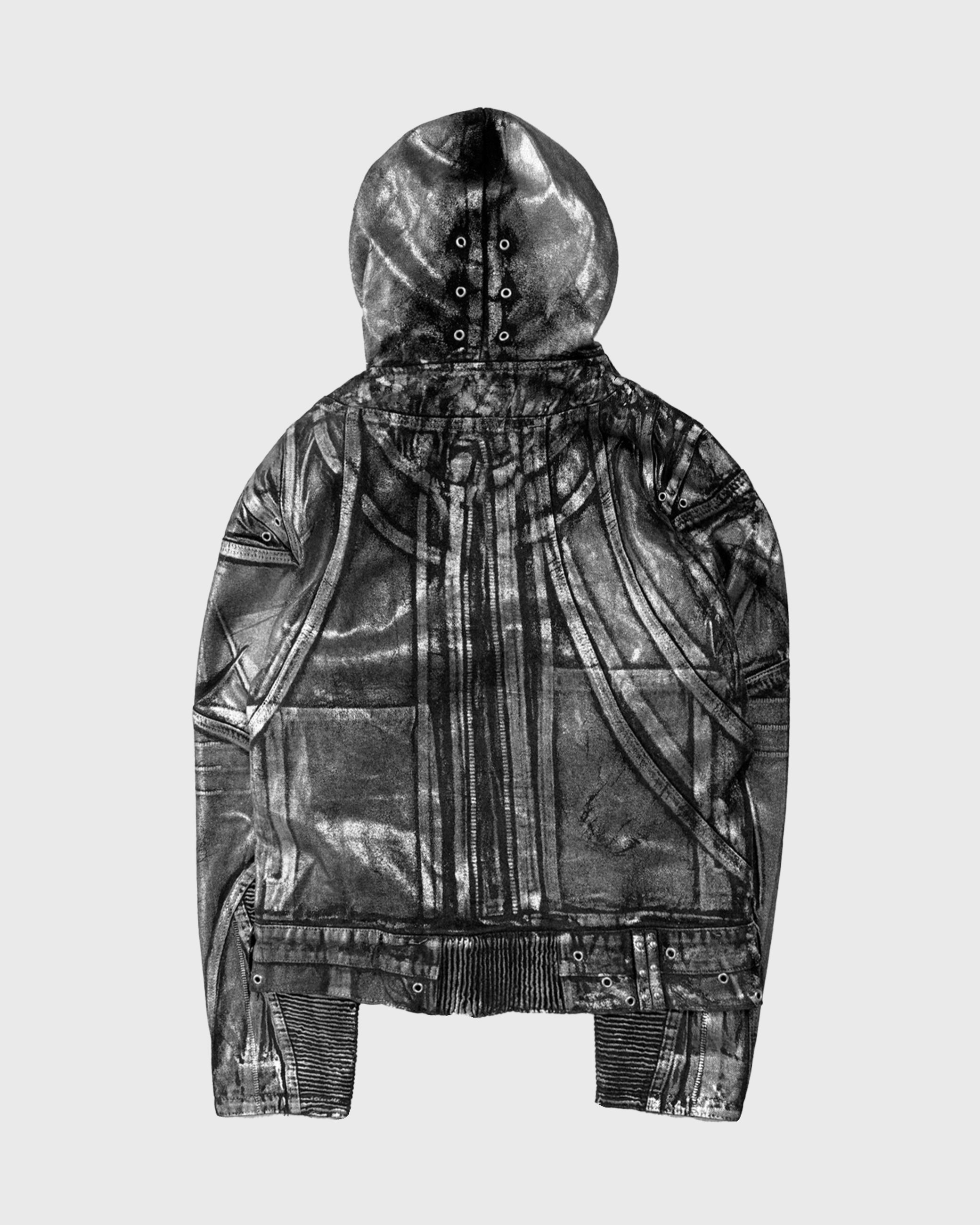 CRACKED DENIM PAINTER JACKET