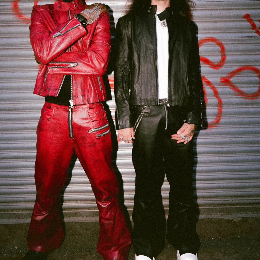 "SLATE" LEATHER JACKET