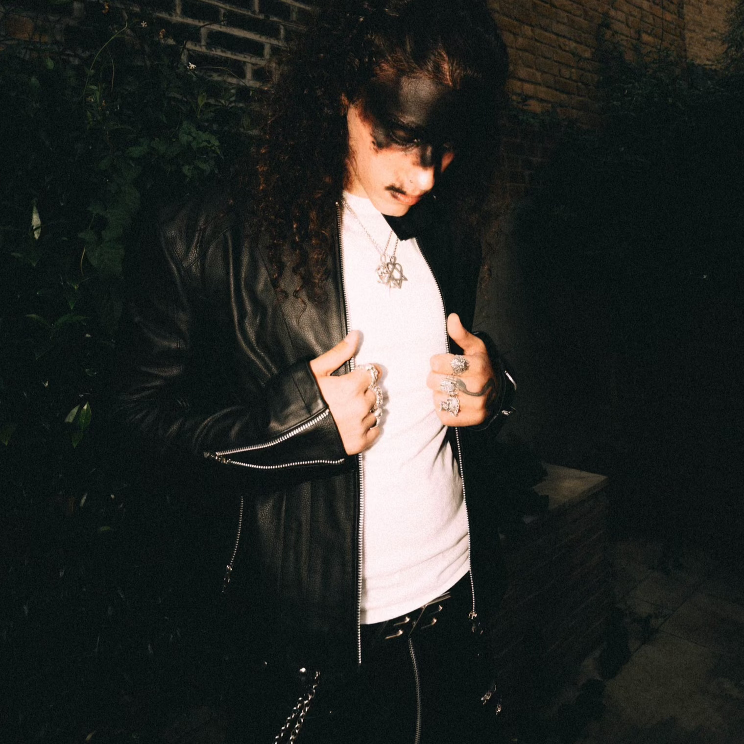 "SLATE" LEATHER JACKET