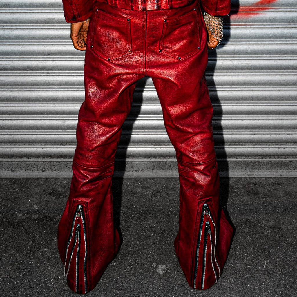 "BLOODSPORT" LEATHER PANTS