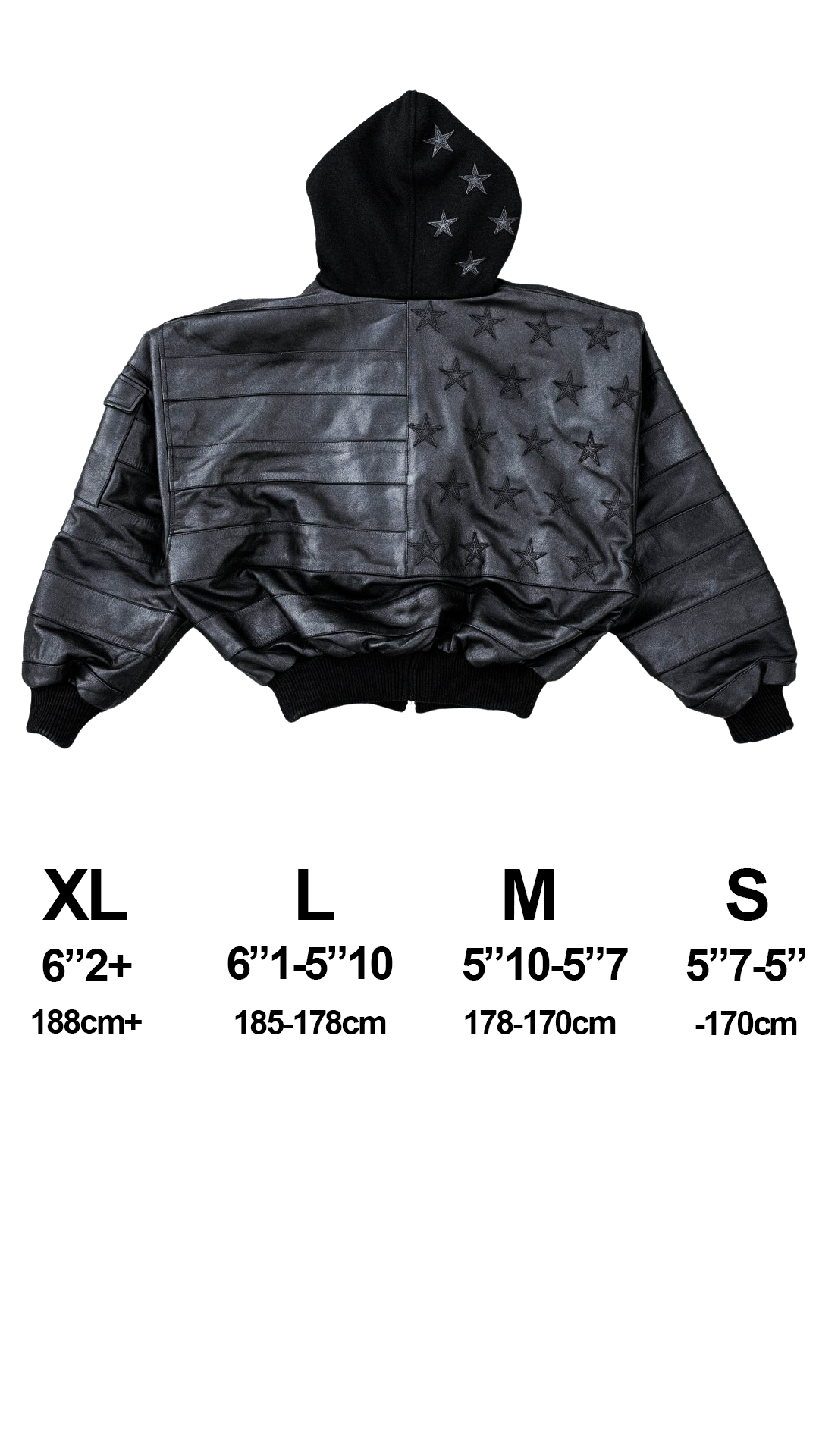 "BLKAMERIKA" LEATHER BOMBER