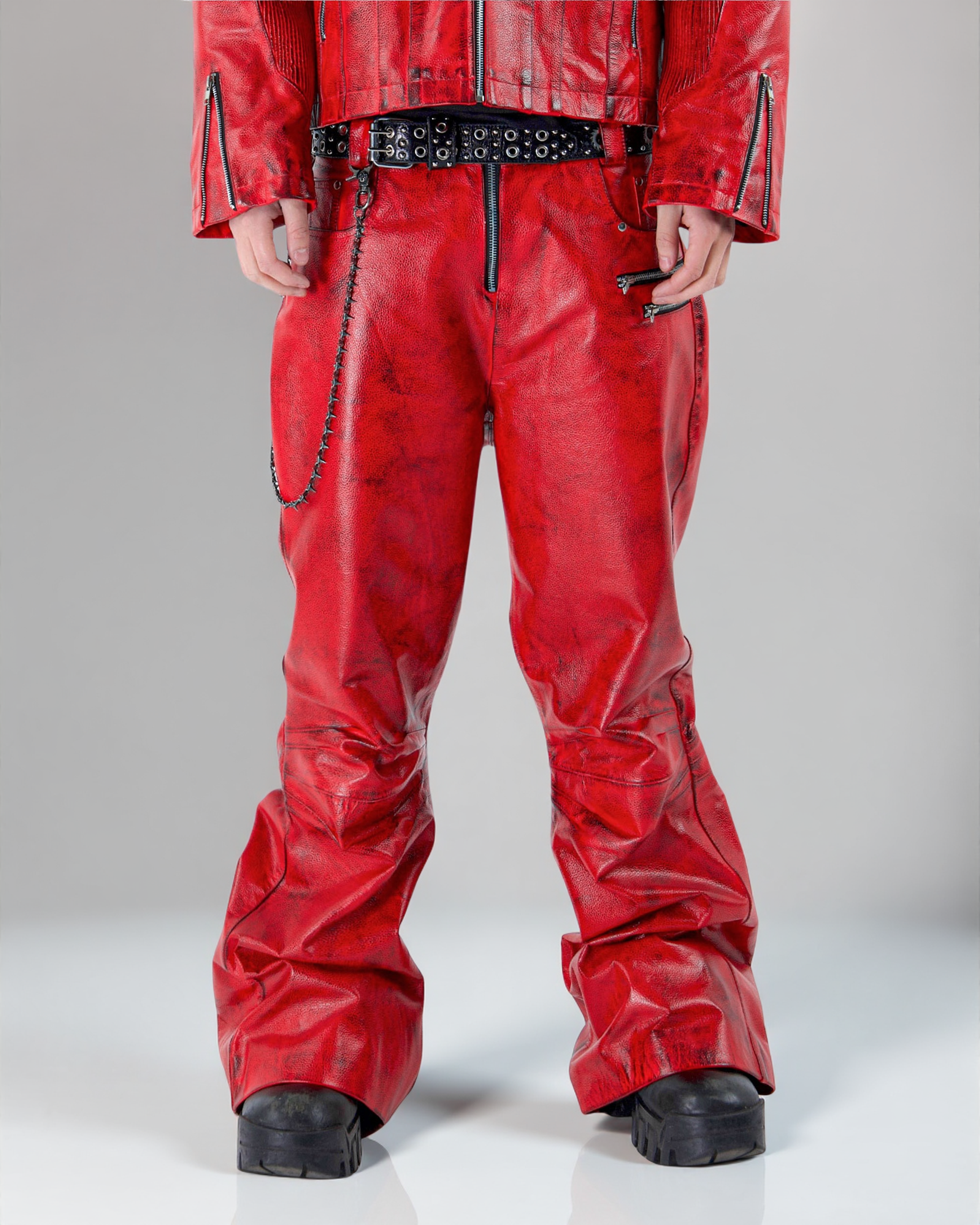 "BLOODSPORT" LEATHER PANTS