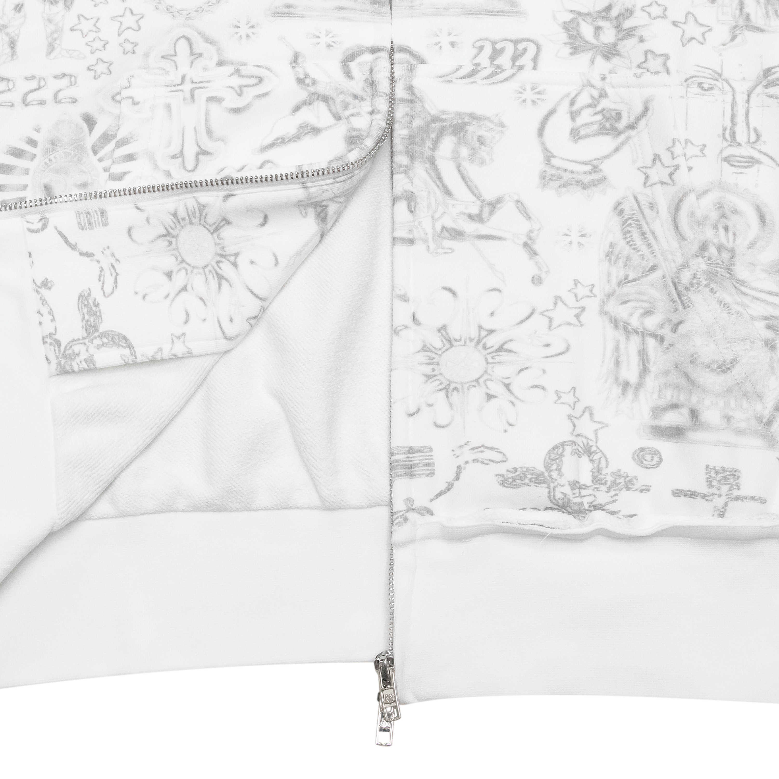 TATTOO ANGEL ZIP UP HOODIE