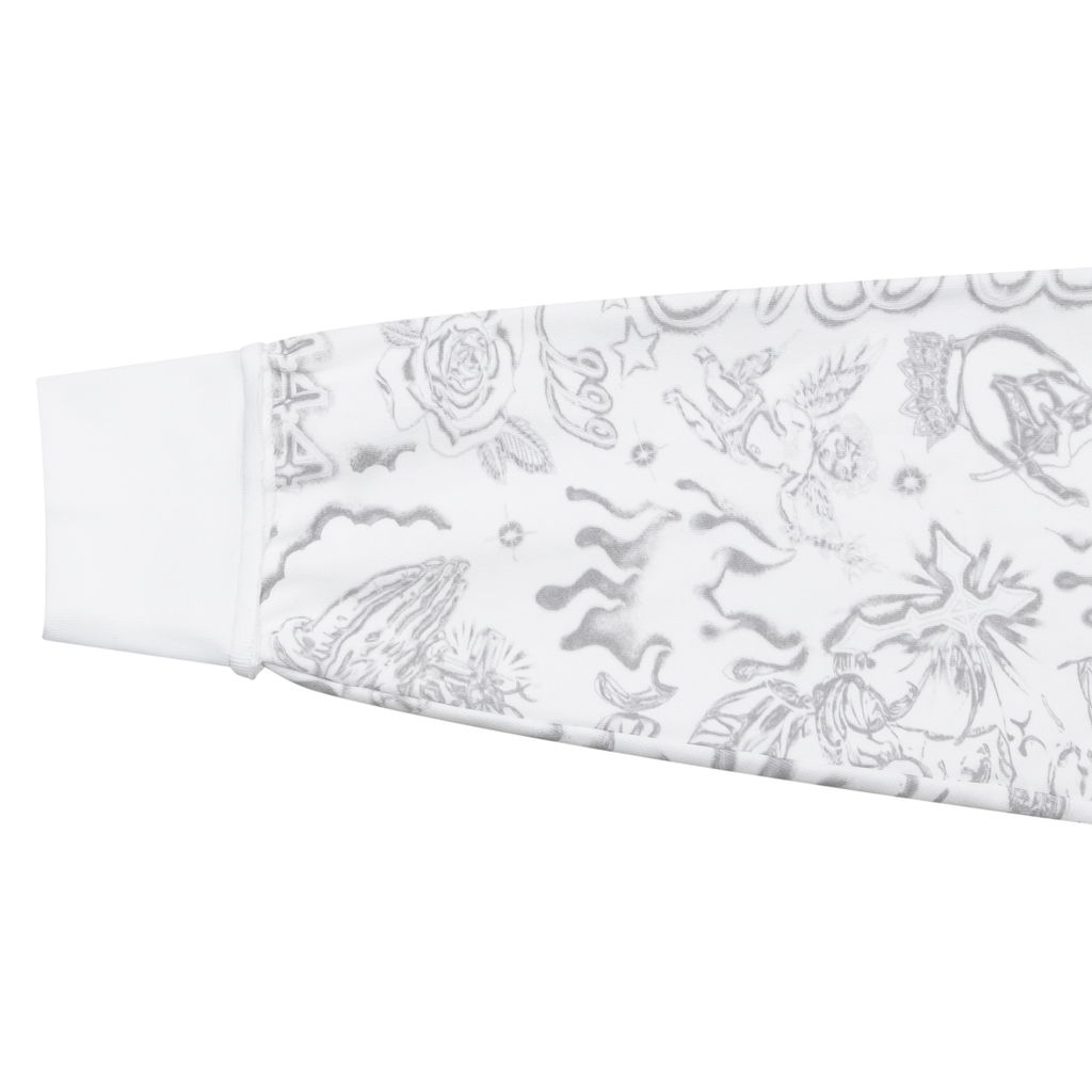 TATTOO ANGEL ZIP UP HOODIE